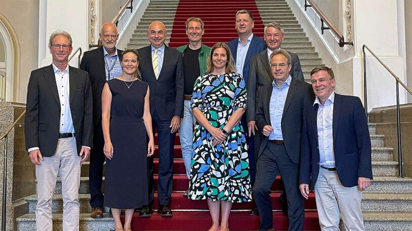 Treffen des Verbändebündnisses für innovativen Massivbau „Solid Unit“ mit drei Abgeordneten der Landtagsfraktion der Grünen
